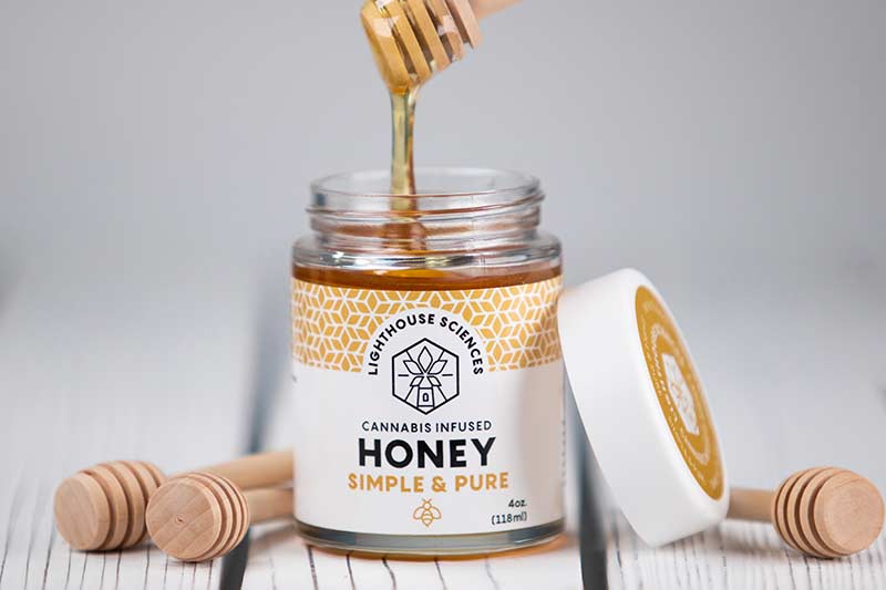 Lighthouse Sciences Cannabis Infused Honey Product Shot