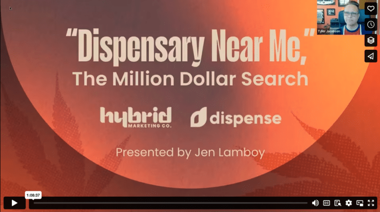 Webinar: “Dispensary Near Me,” The Million Dollar Search